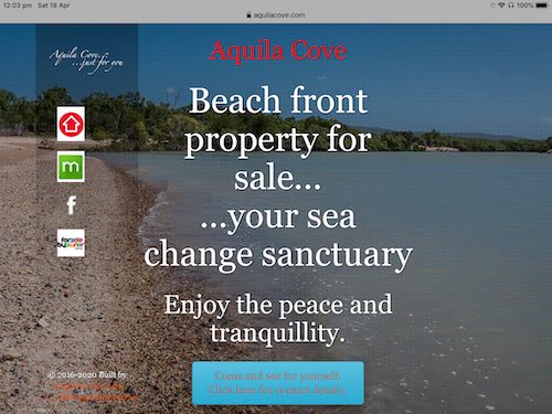 Aquila Cove Web Page