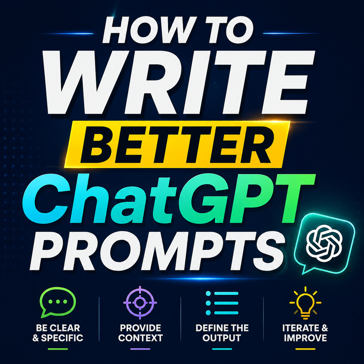 How to Write Better ChatGPT Prompts
