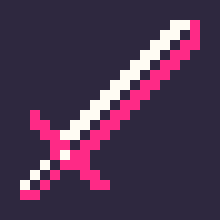 Pixel drawing of weapon