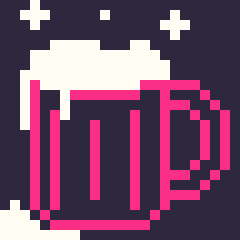 Pixel drawing of tankard