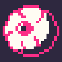 Pixel drawing of eye