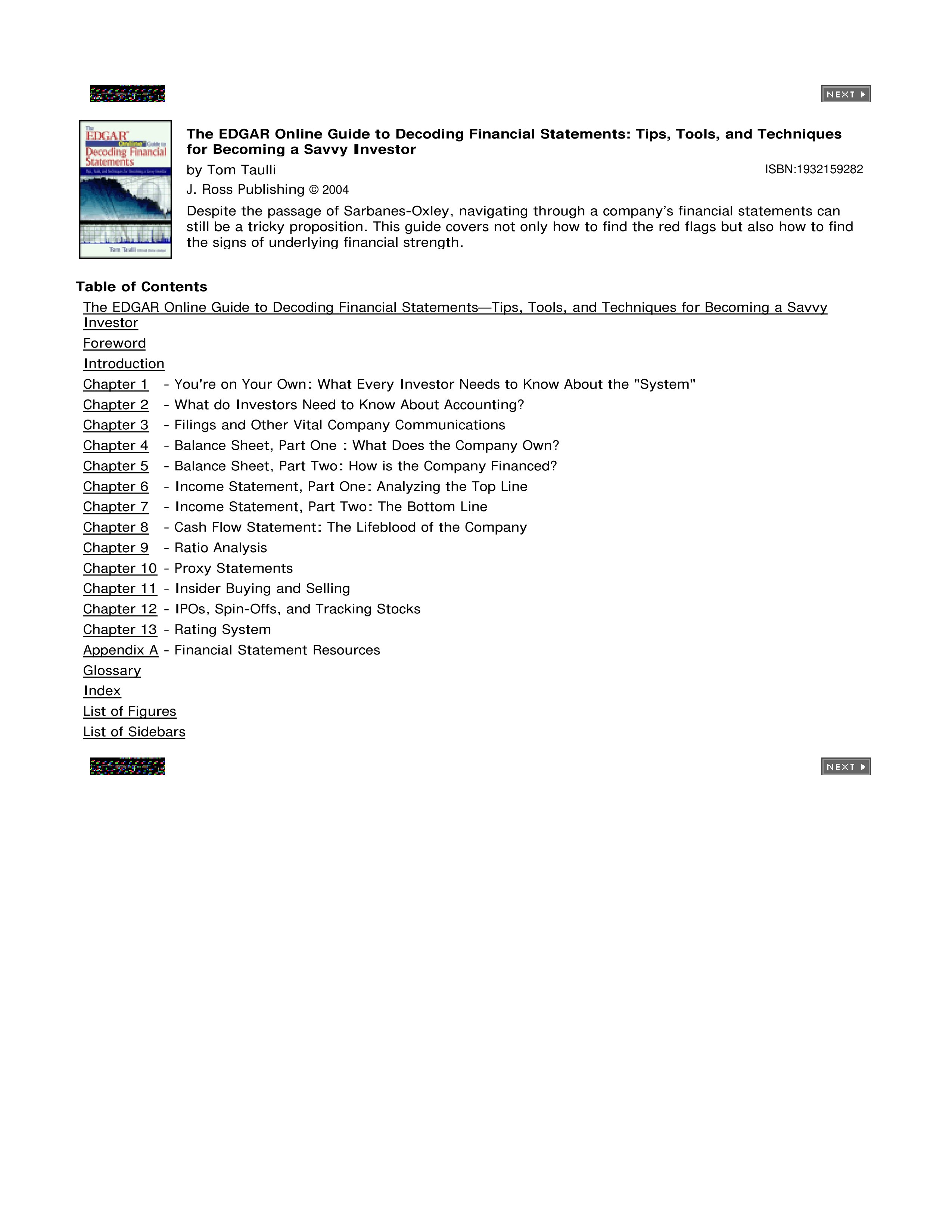 The Edgar online guide for decoding financial statements