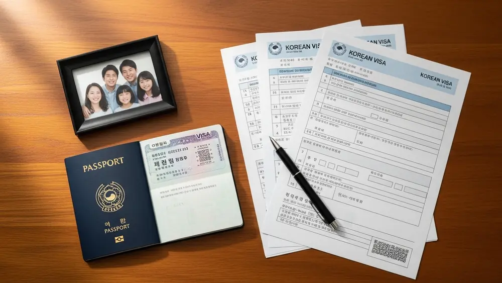 Chuẩn bị hồ sơ xin visa thăm thân Hàn Quốc F-1-15