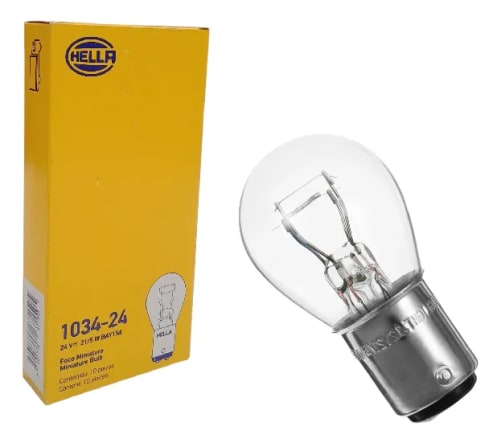 Foco hella 1034 24v caja hella 10 piezas