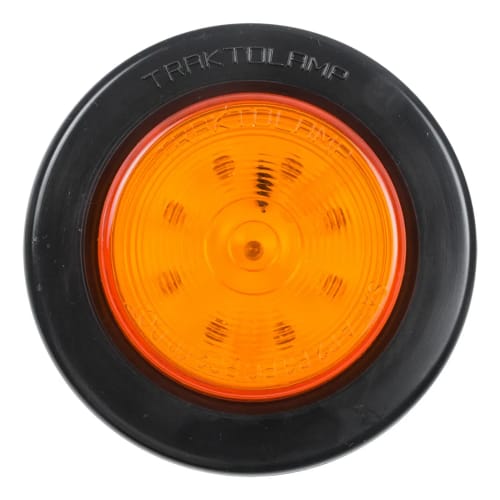 Paflón ambar redondo 2 1/2 pulgadas 9 led traktolamp 12/24v