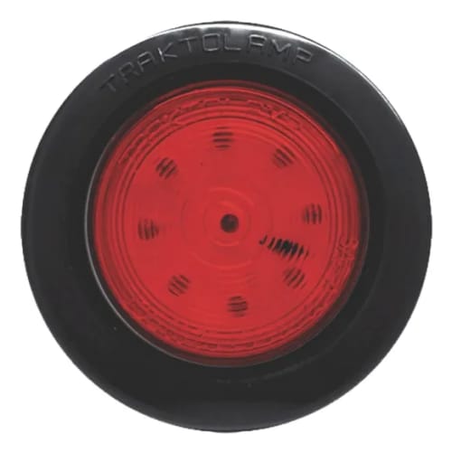 Paflón rojo redondo 2 pulgadas 9 led traktolamp 12/24v