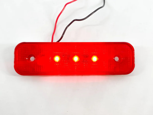 Plafon lateral rojo led 12 - 24v cuarto