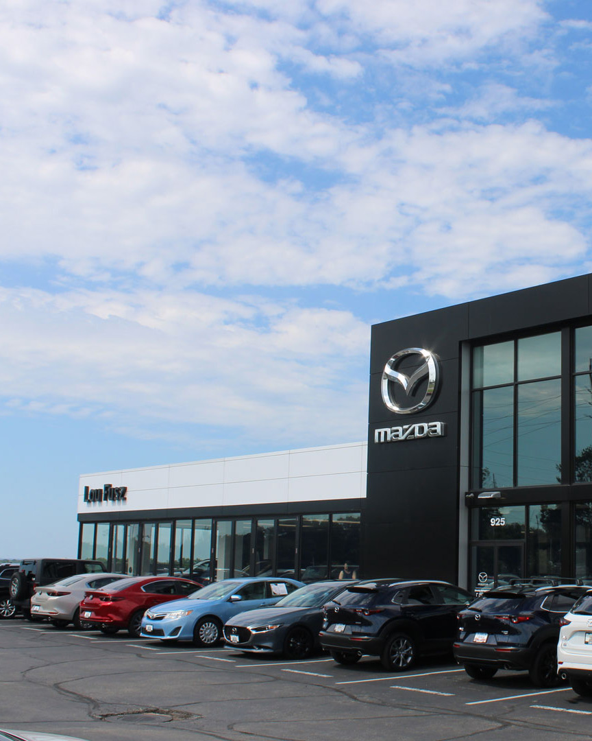 Mazda dealership exterior for service page template case study