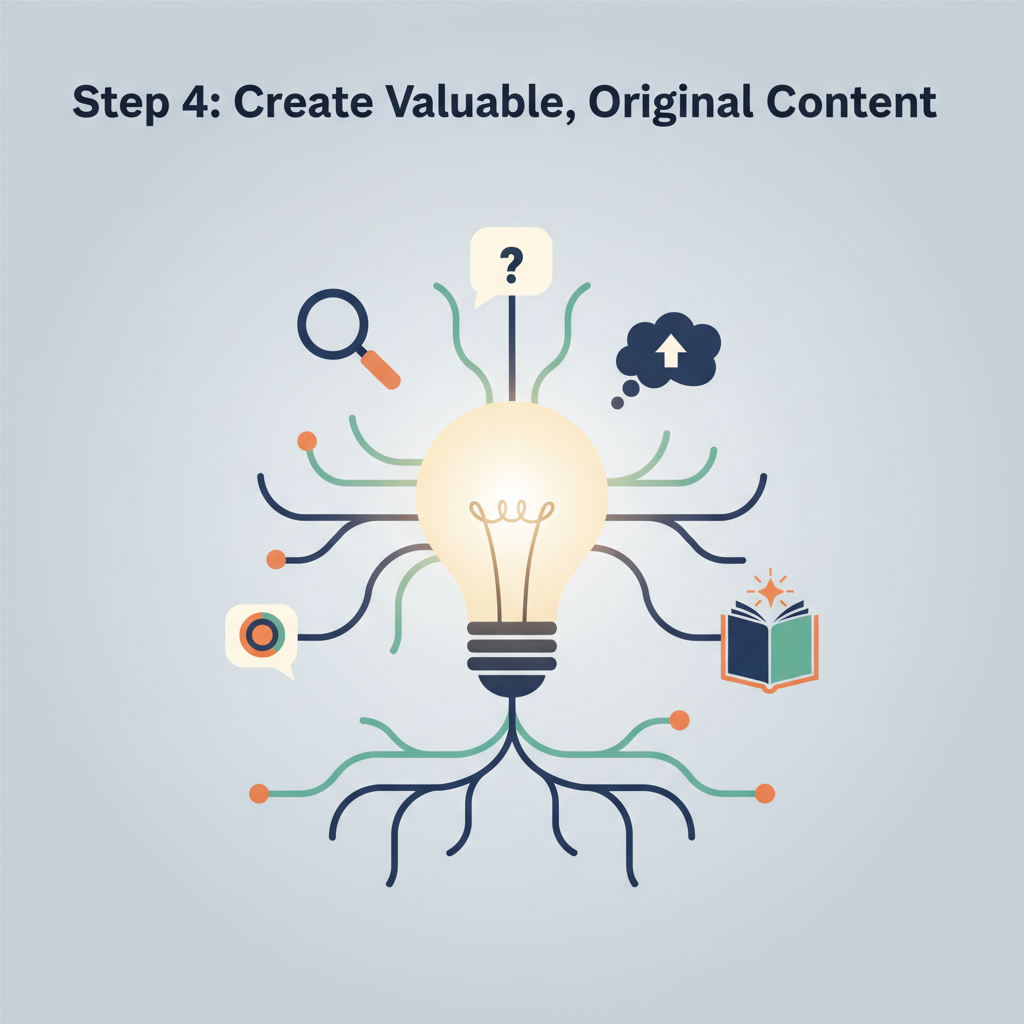 Create a clean, professional illustration for a blog section titled