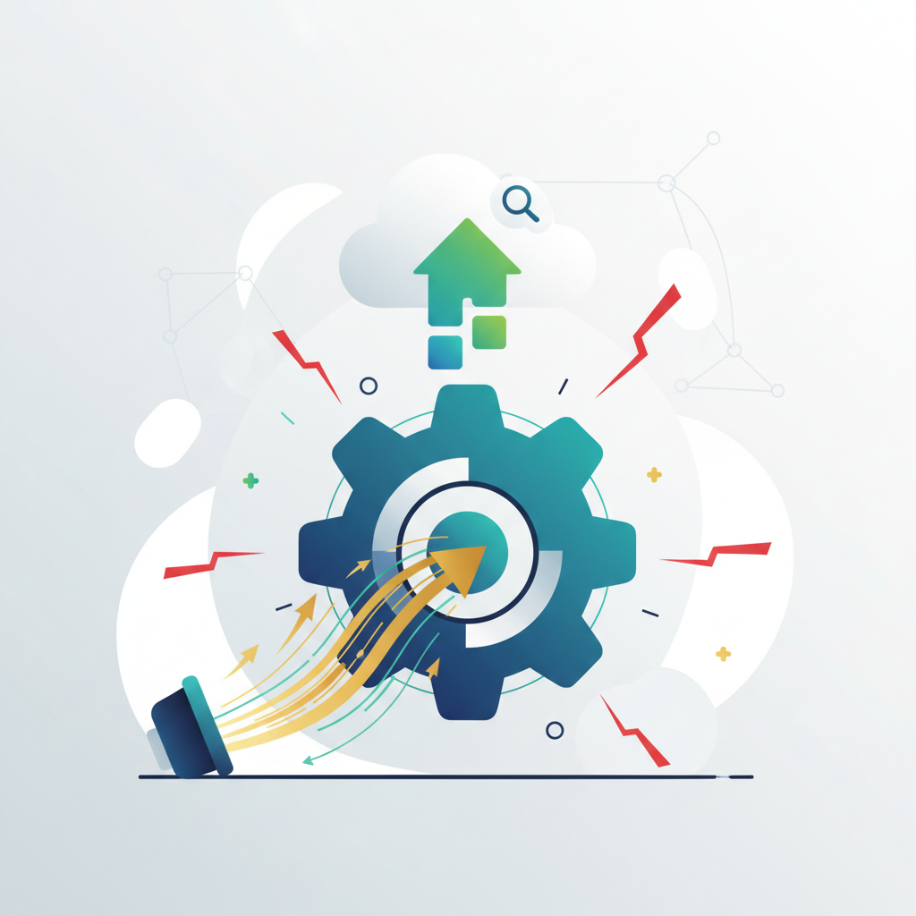 Create a clean, professional illustration for a blog section titled