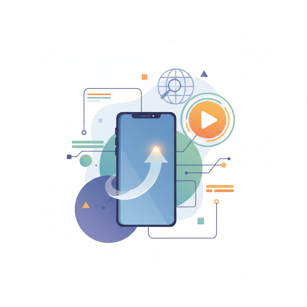 Create a clean, professional illustration for a blog section titled