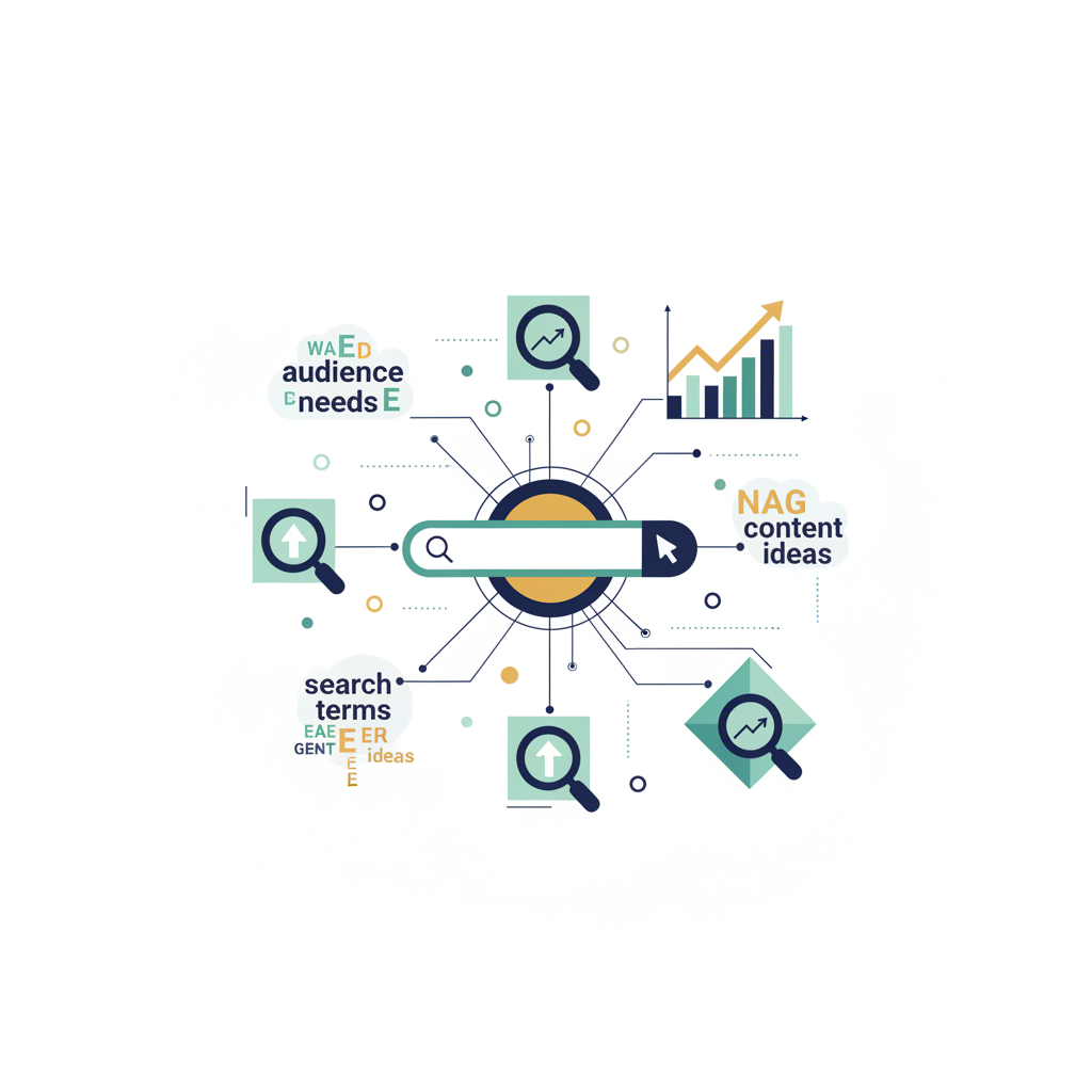 Create a clean, professional illustration for a blog section titled