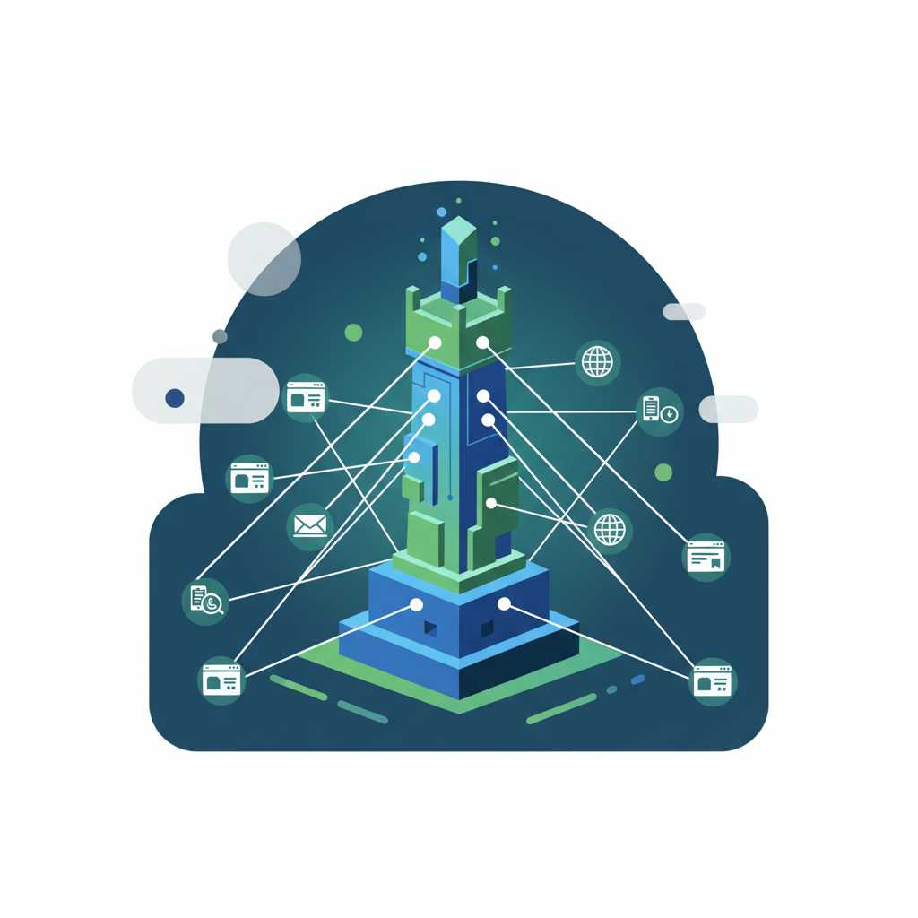 Create a clean, professional illustration for a blog section titled