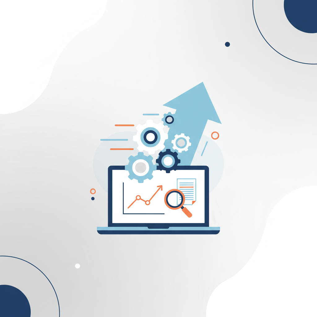 Create a clean, professional illustration for a blog section titled