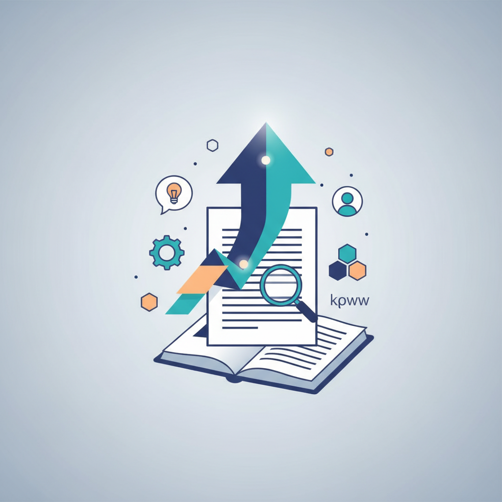 Create a clean, professional illustration for a blog section titled