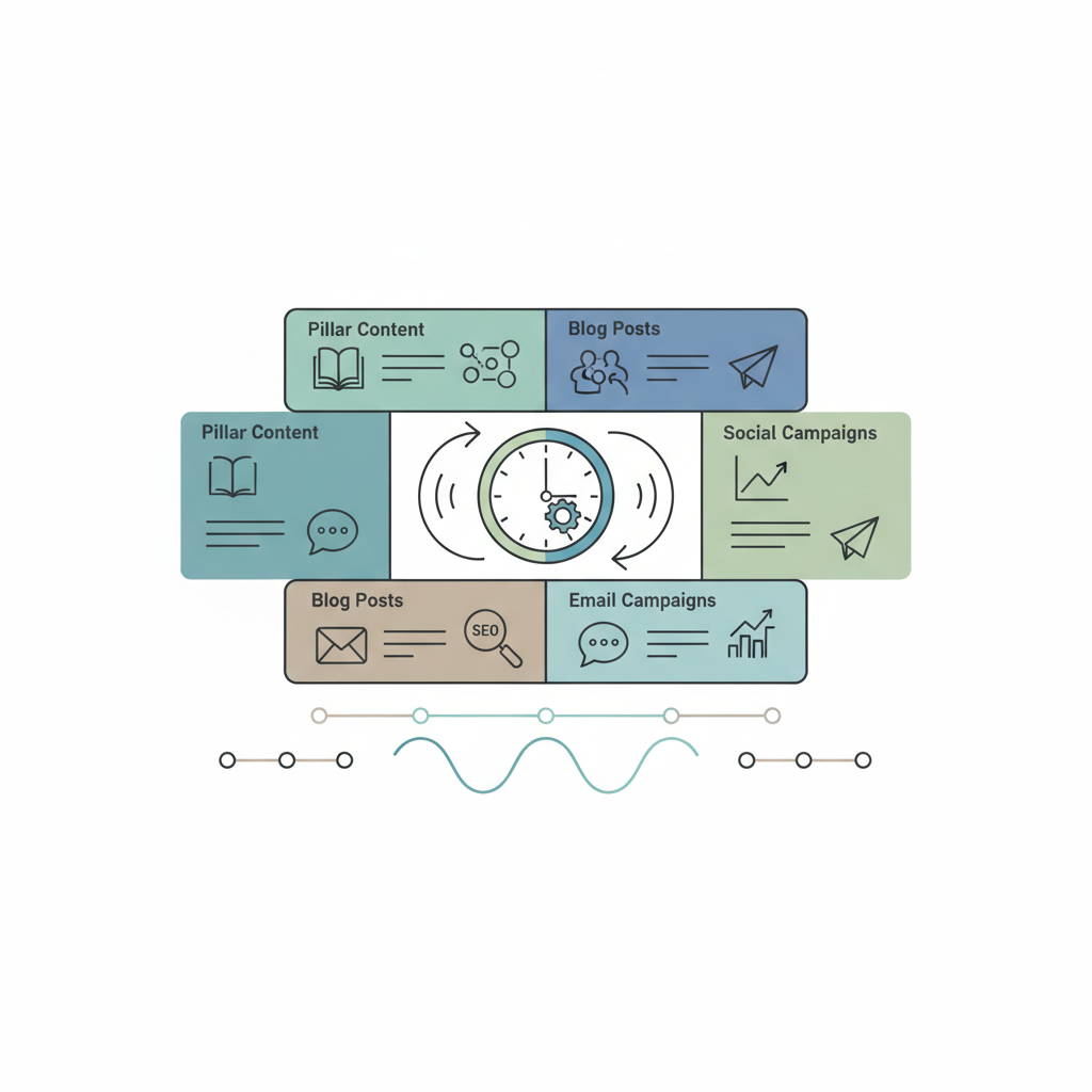 Create a clean, professional illustration for a blog section titled