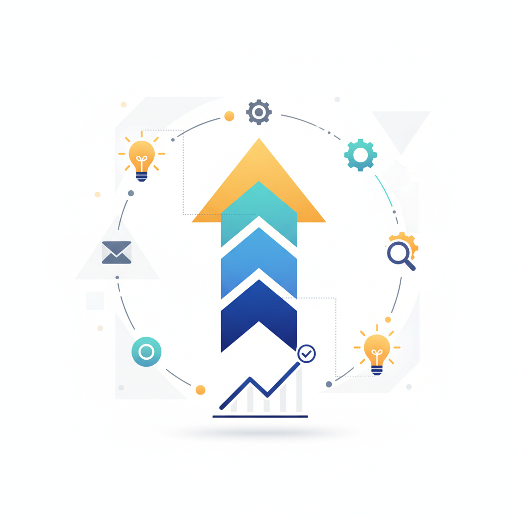 Create a clean, professional illustration for a blog section titled