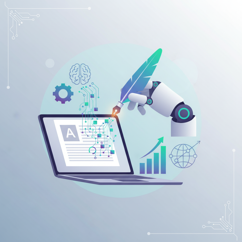 Create a clean, professional illustration for a blog section titled