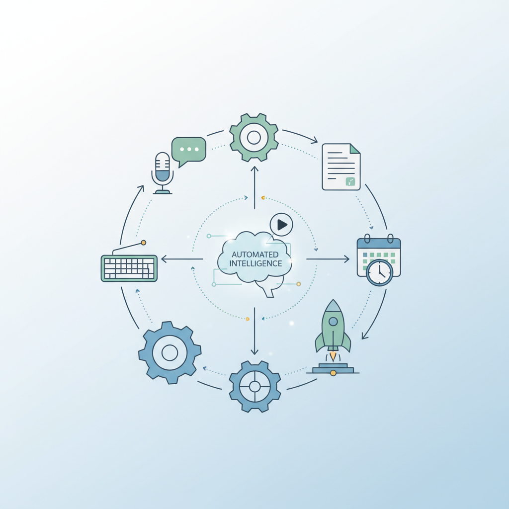 Create a clean, professional illustration for a blog section titled