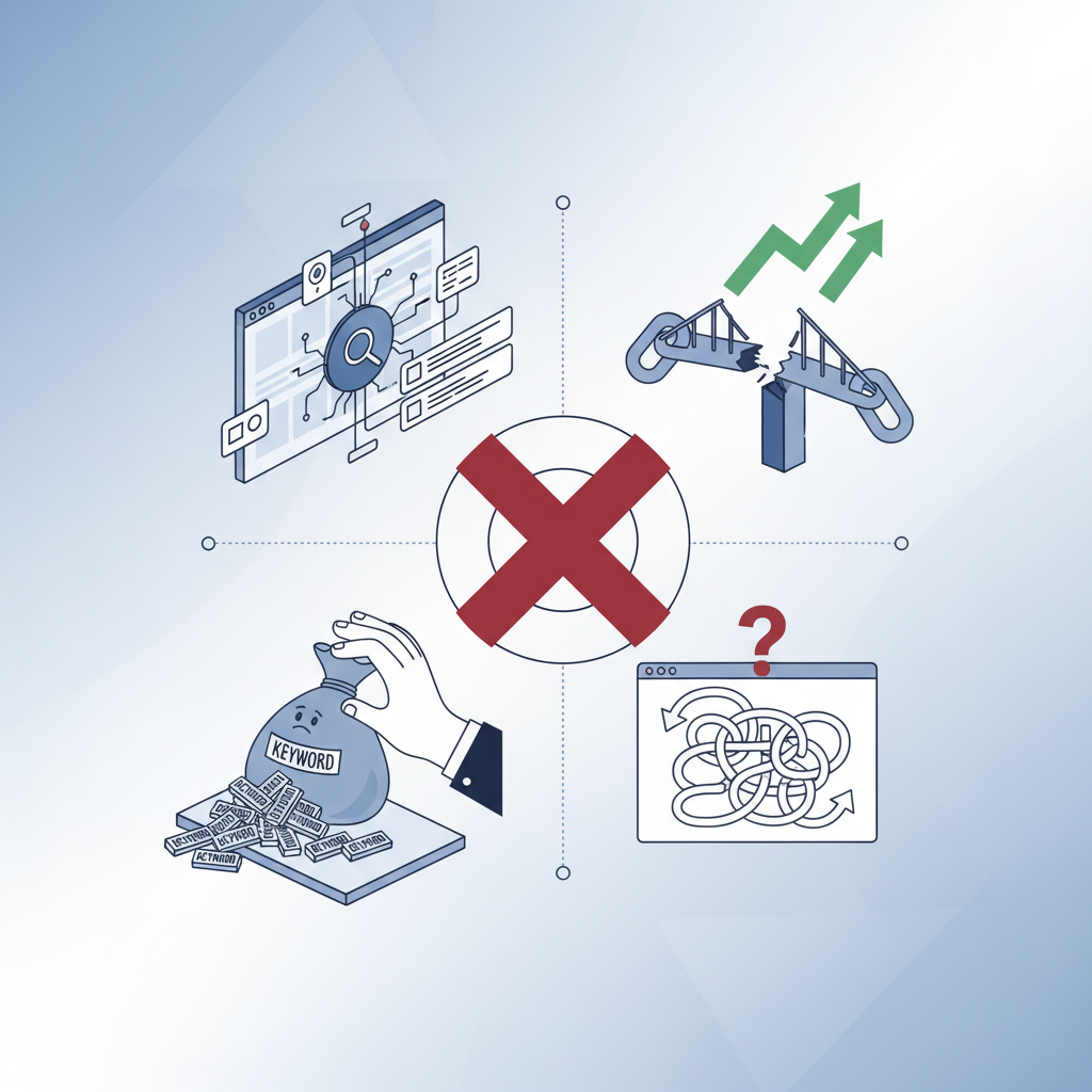 Create a clean, professional illustration for a blog section titled