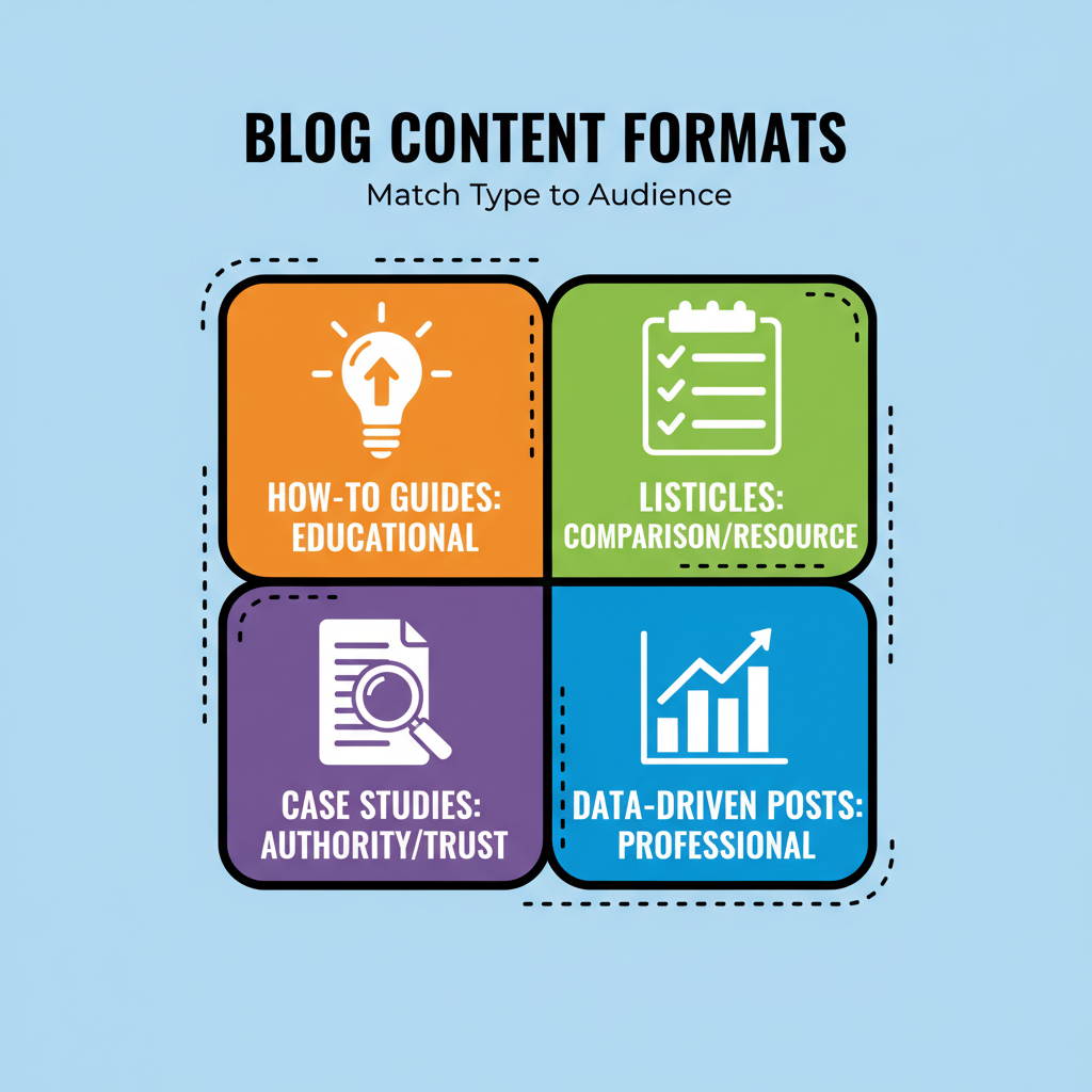 Create a Icon Grid Infographic for the blog section: 