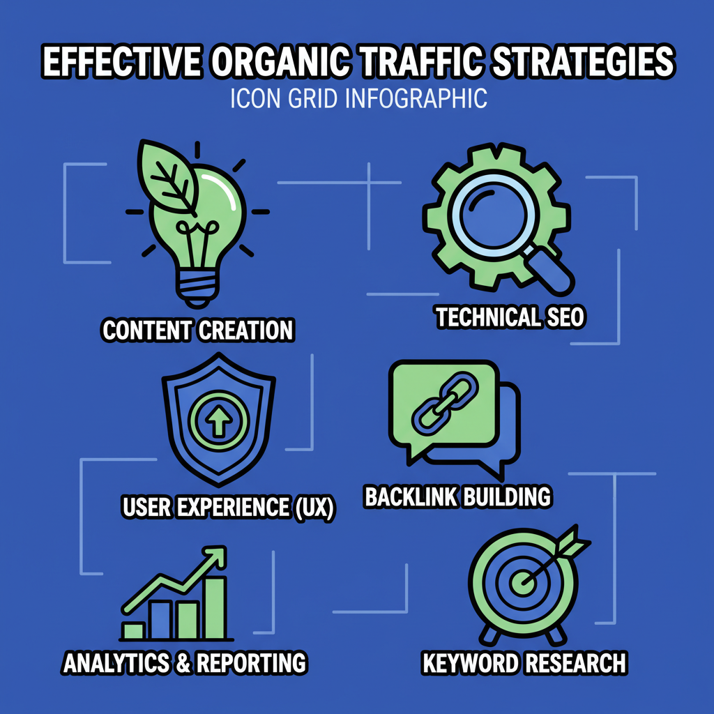 Create a Icon Grid Infographic for the blog section: 