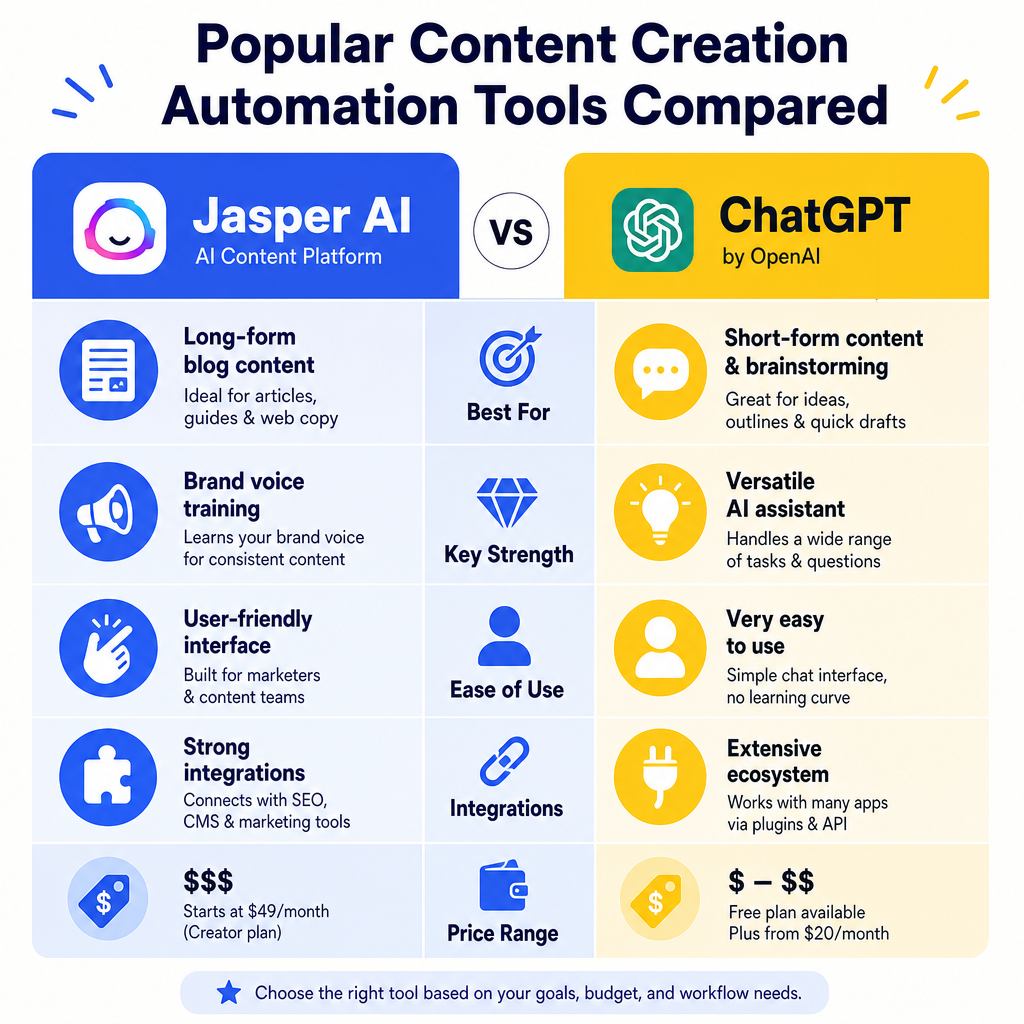 Create a Comparison Infographic for the blog section: 