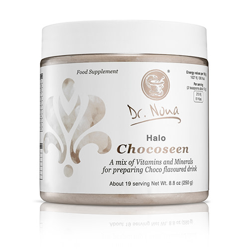 Chocolate flavoured drink mix with added vitamins and minerals.