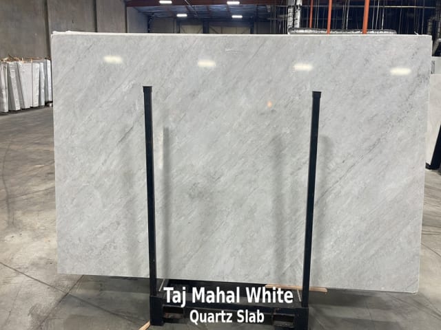 Taj Mahal White Quartz Slab