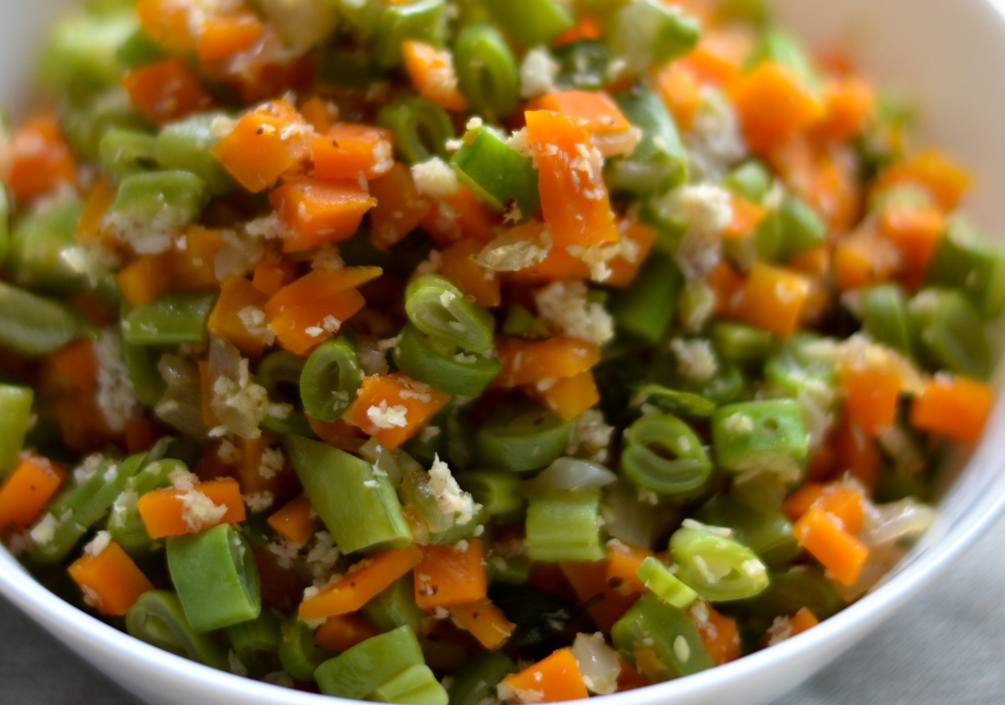 Beans Carrot Cabbage Poriyal Robotic Kitchen India