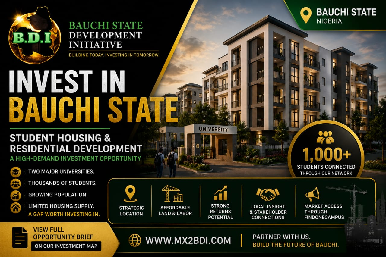 Developing Mordern Student Accommodation & Residental Housing in Bauchi State