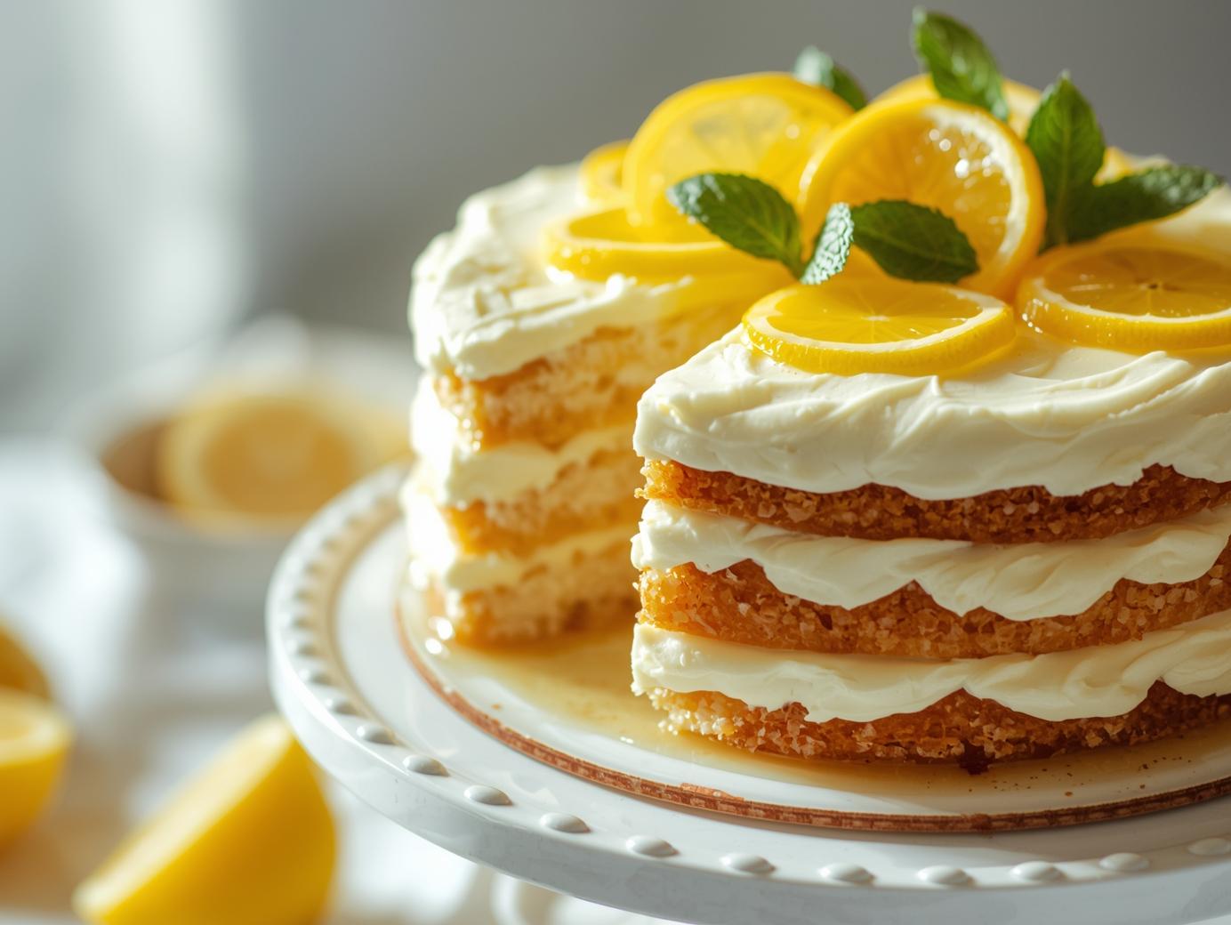 Limoncello Mascarpone Cake recipe
