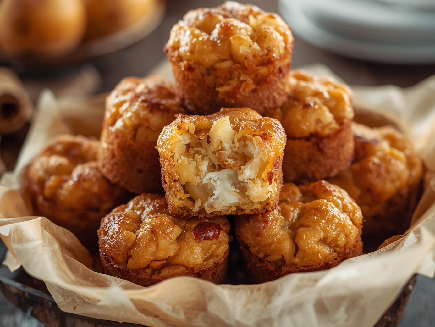Cinnamon Apple Cottage Cheese Bites