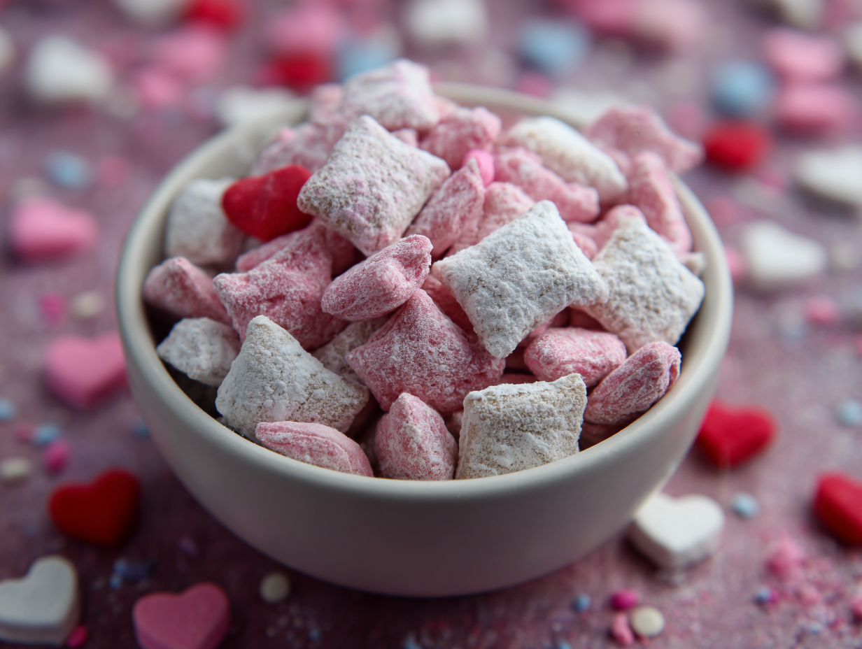 Valentines Day Muddy Buddies