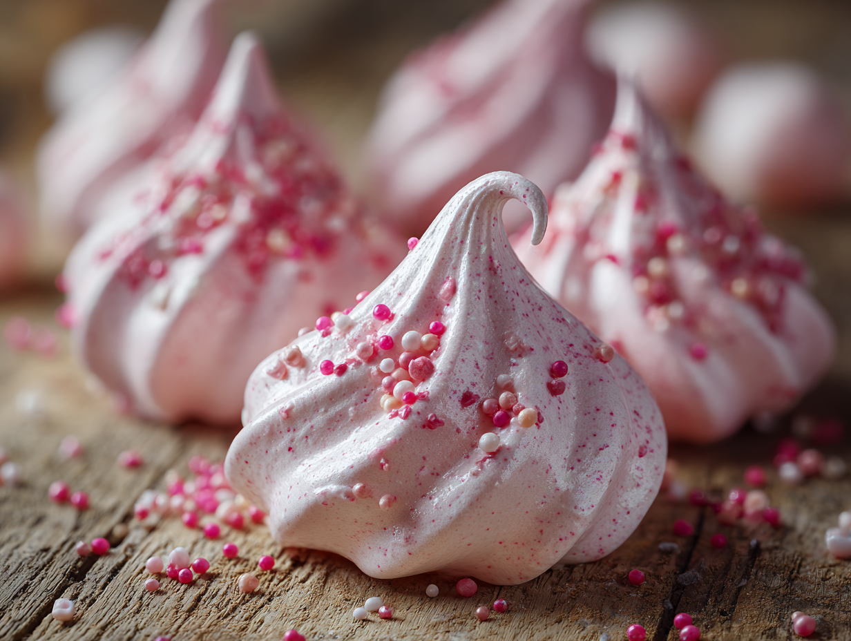 Valentines Day Meringue Kisses
