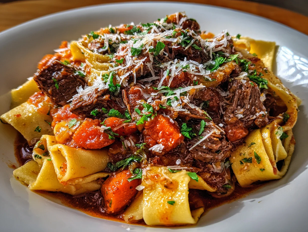 Beef & Red Wine Ragu Pappardelle - Step 2