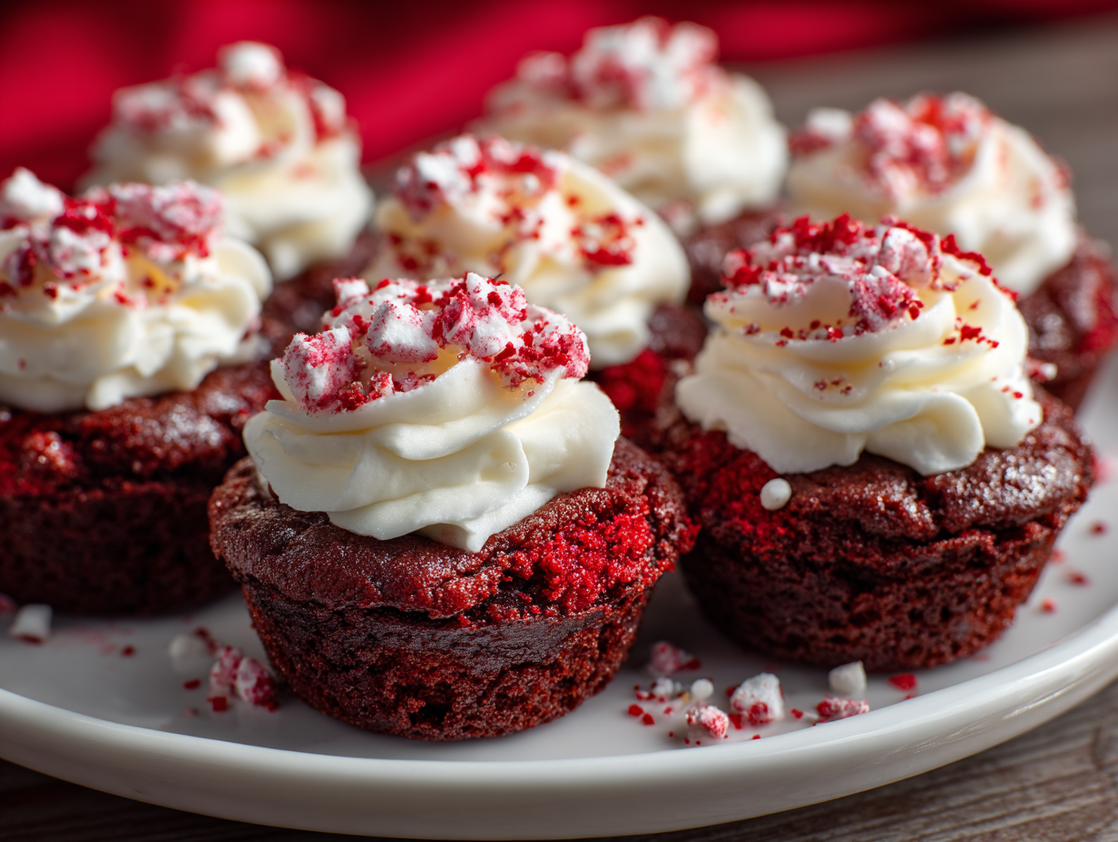 Red Velvet Brownie Bites