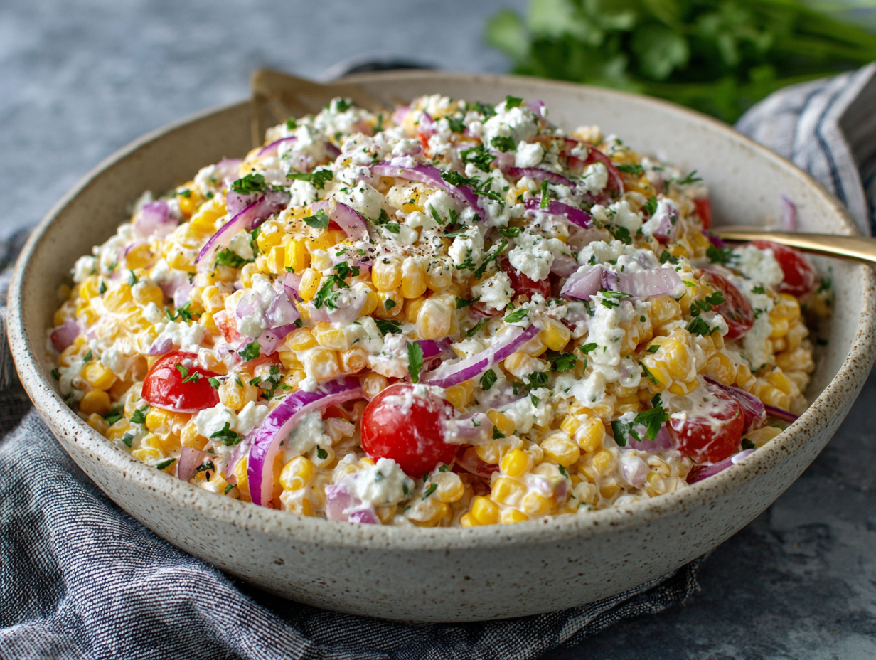 Street Corn Salad with Greek Yogurt - Step 3
