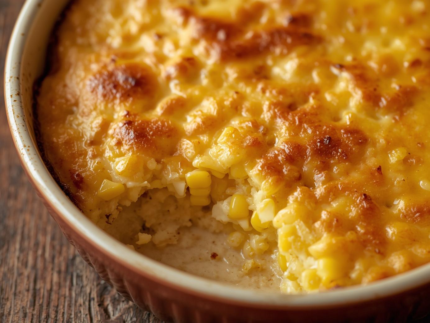 Honey Glazed Corn Casserole