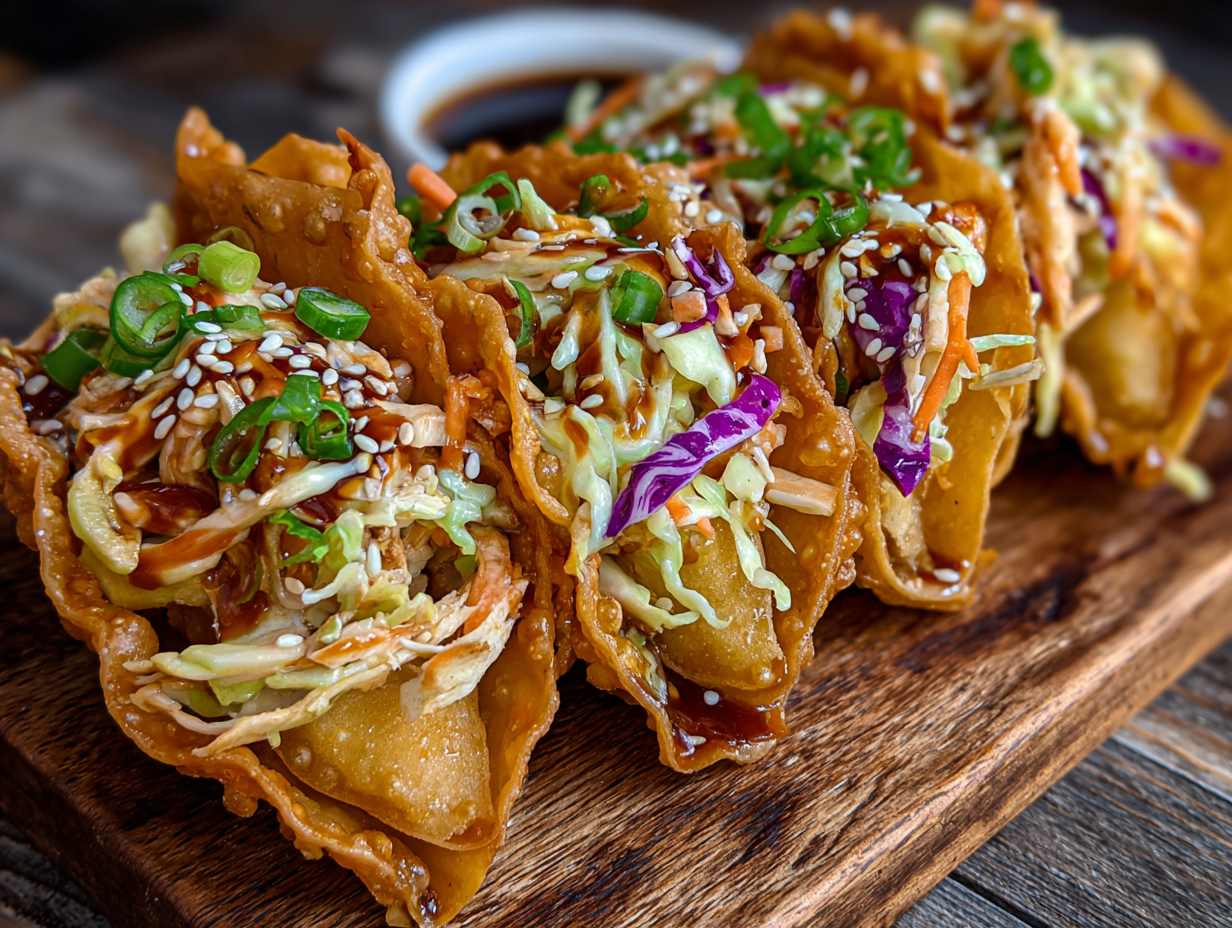 Crispy Chicken Wonton Tacos - Step 3