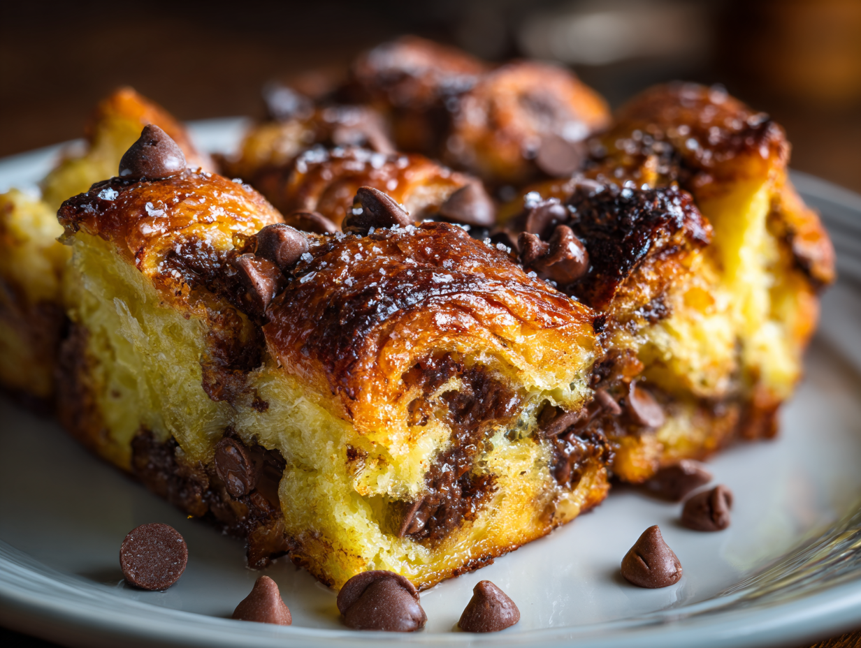 Chocolate Croissant Breakfast Bake - Step 3