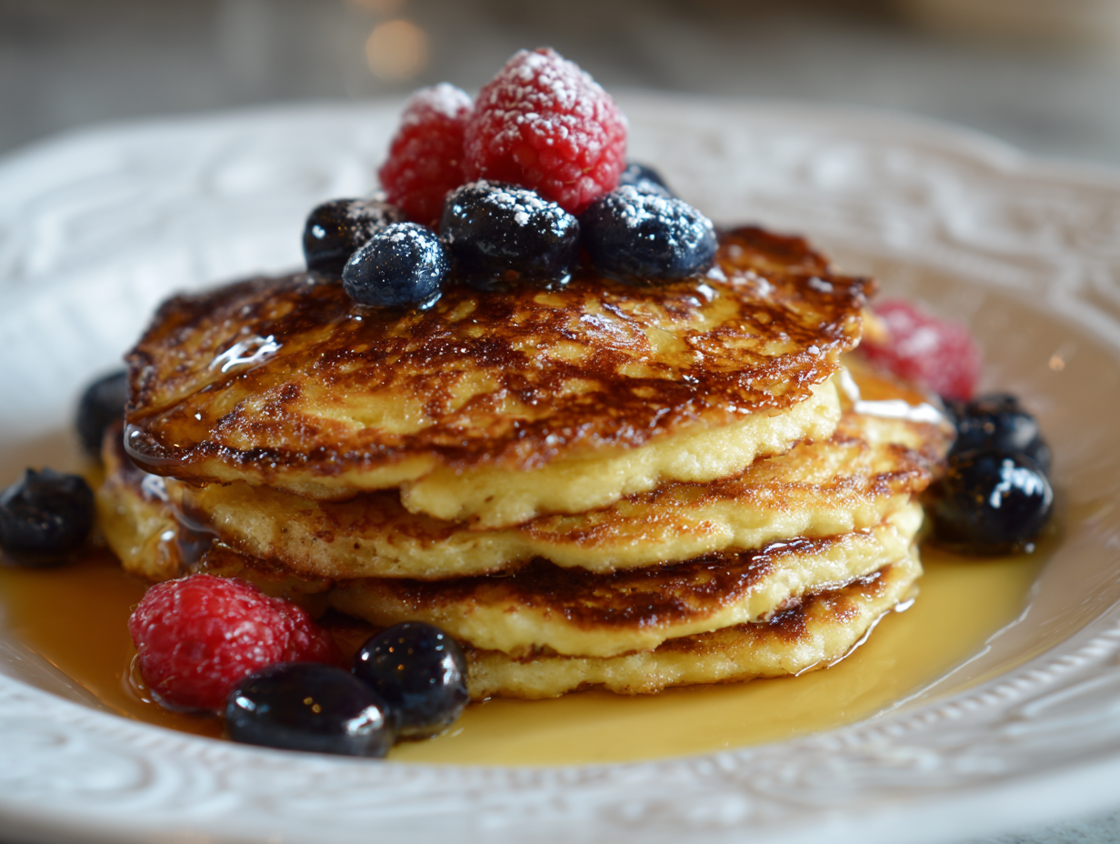 Flourless Cottage Cheese Pancakes