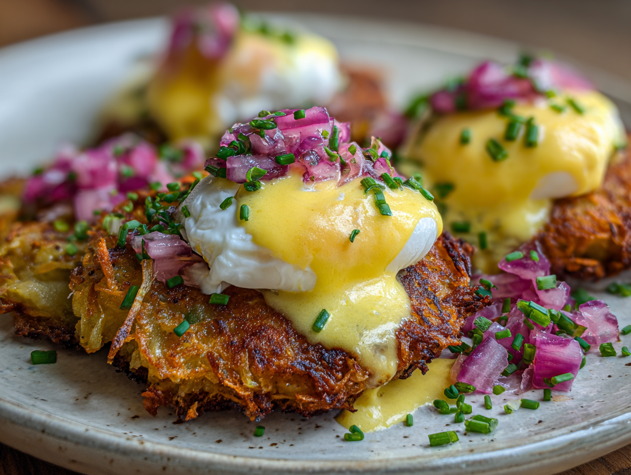 Latke Eggs Benedict