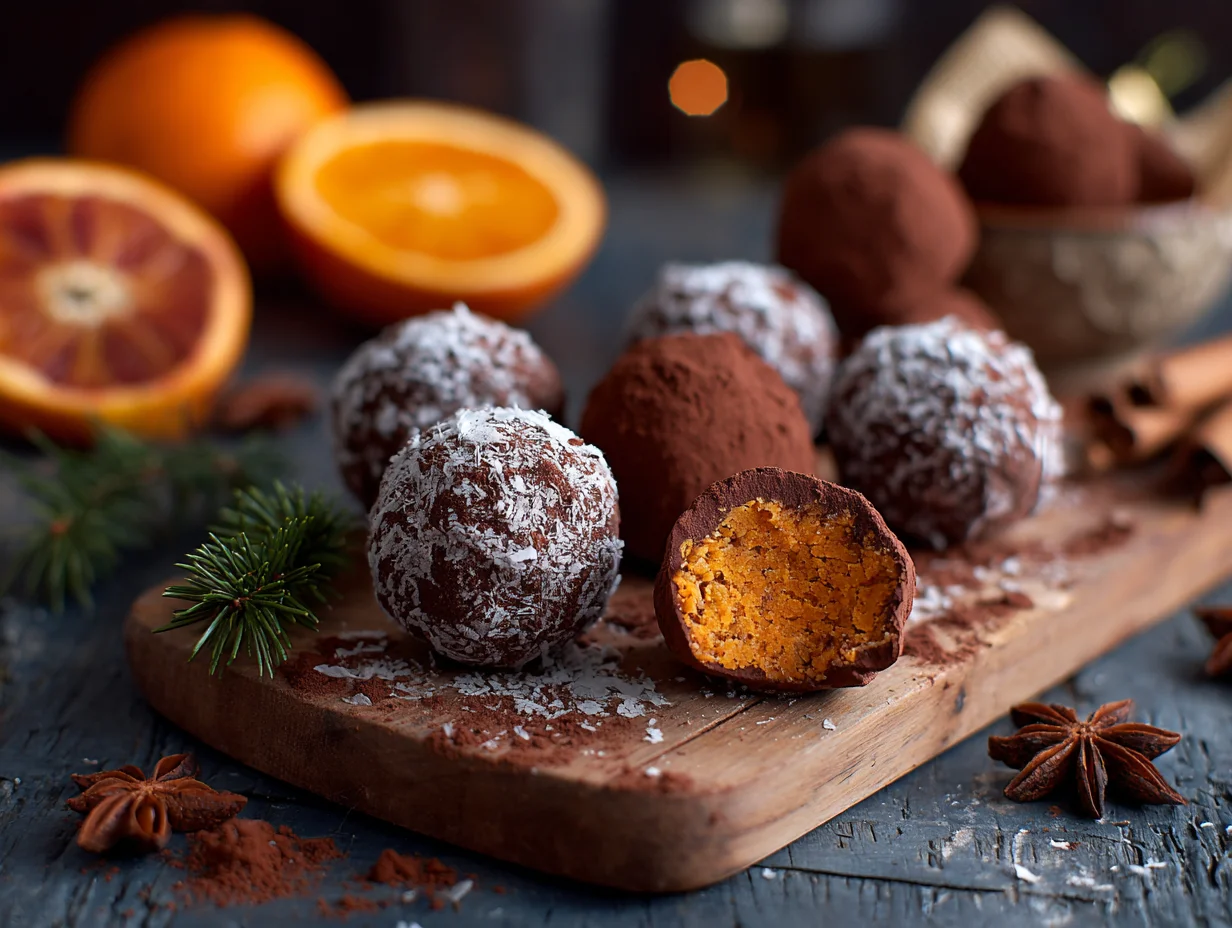 Orange Chocolate Christmas Truffles - Step 2