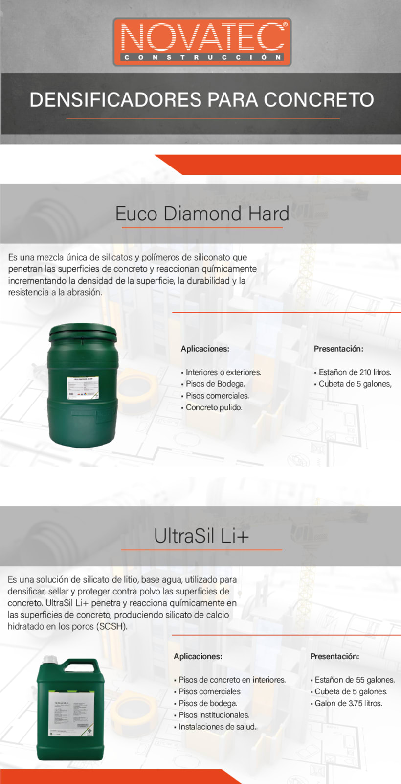 Densificadores para Concreto