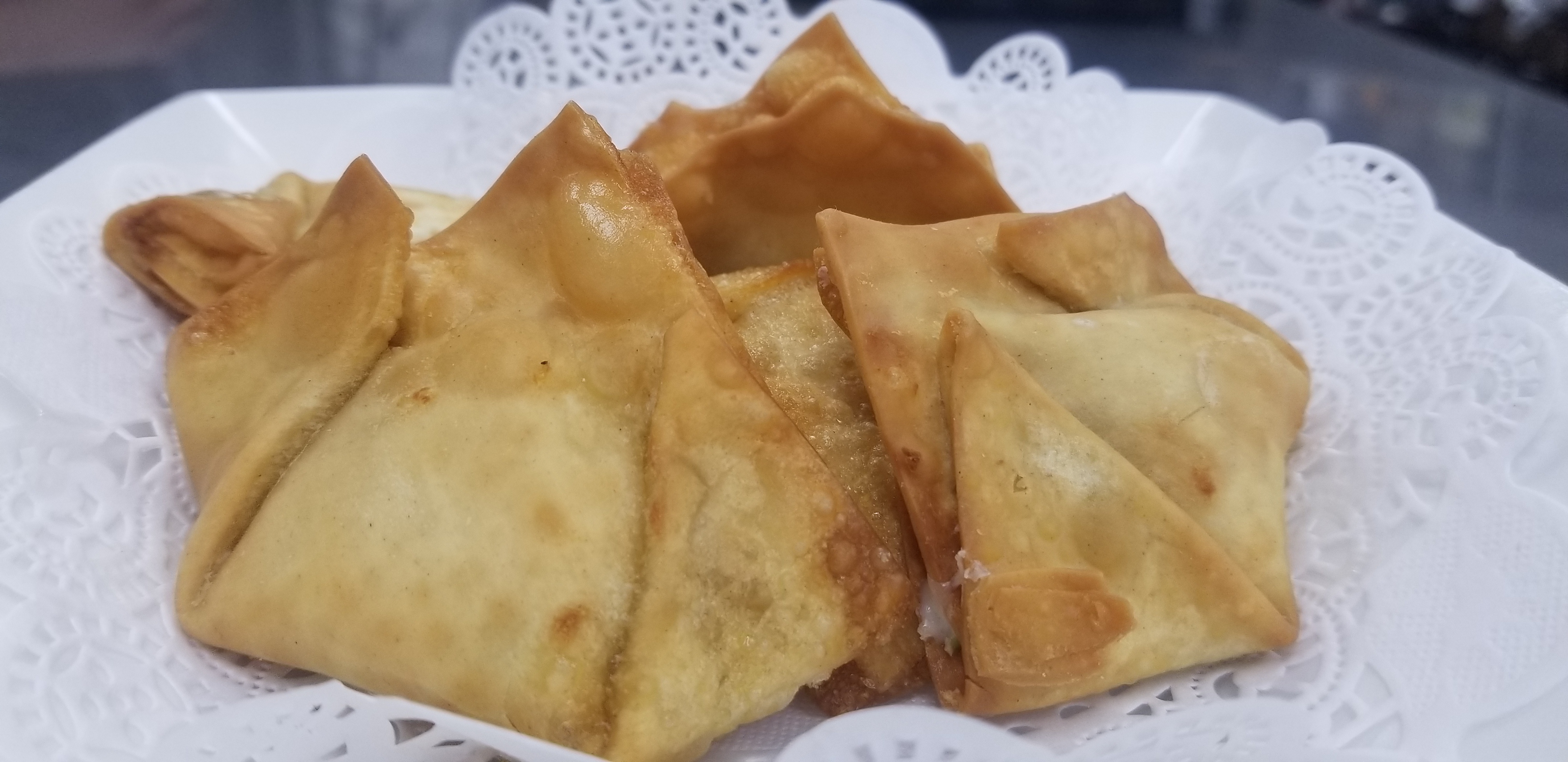 Crab Rangoon at Sweet Catch and Tasty Bites