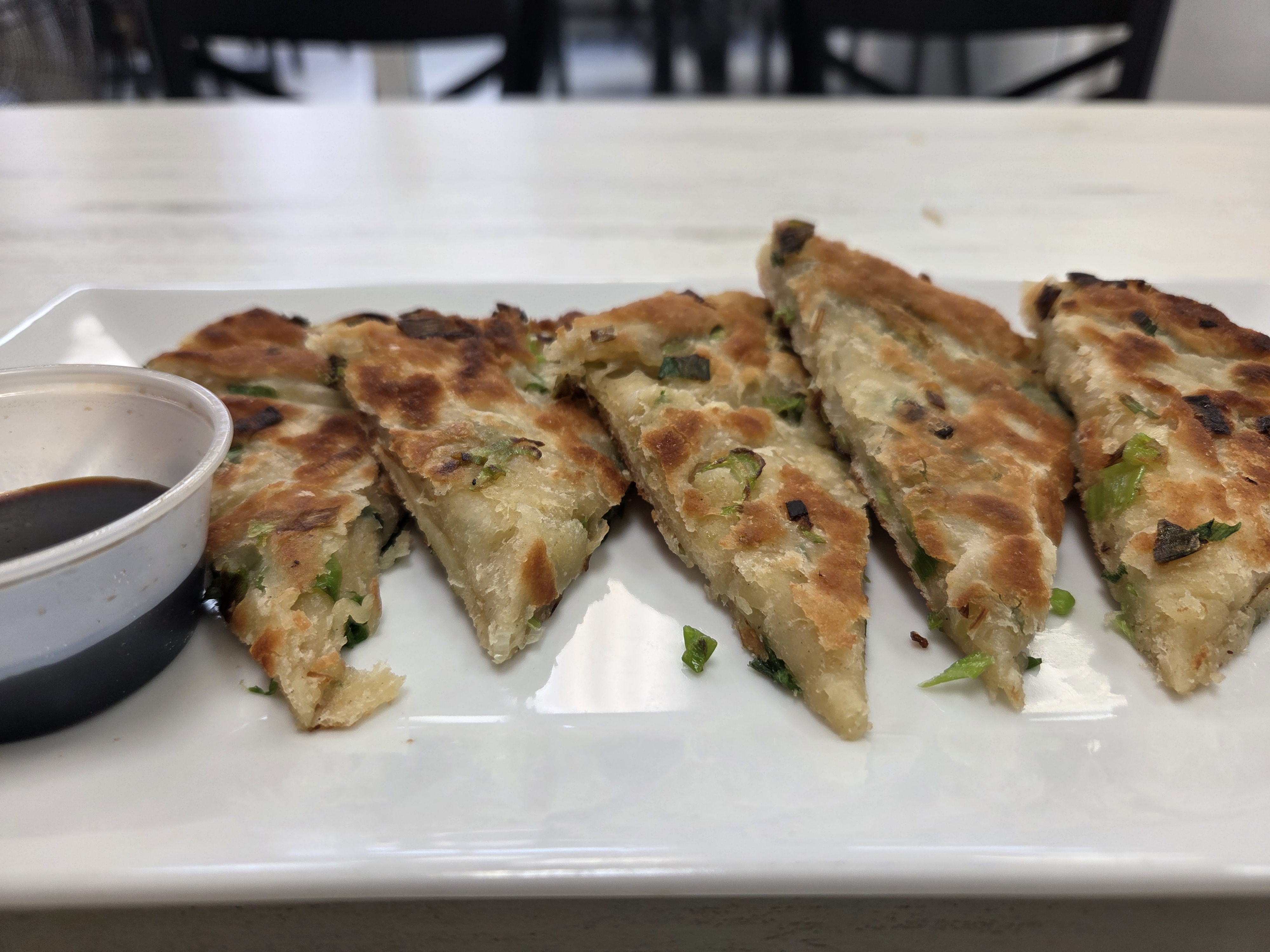 Scallion Pancake at Sweet Catch and Tasty Bites