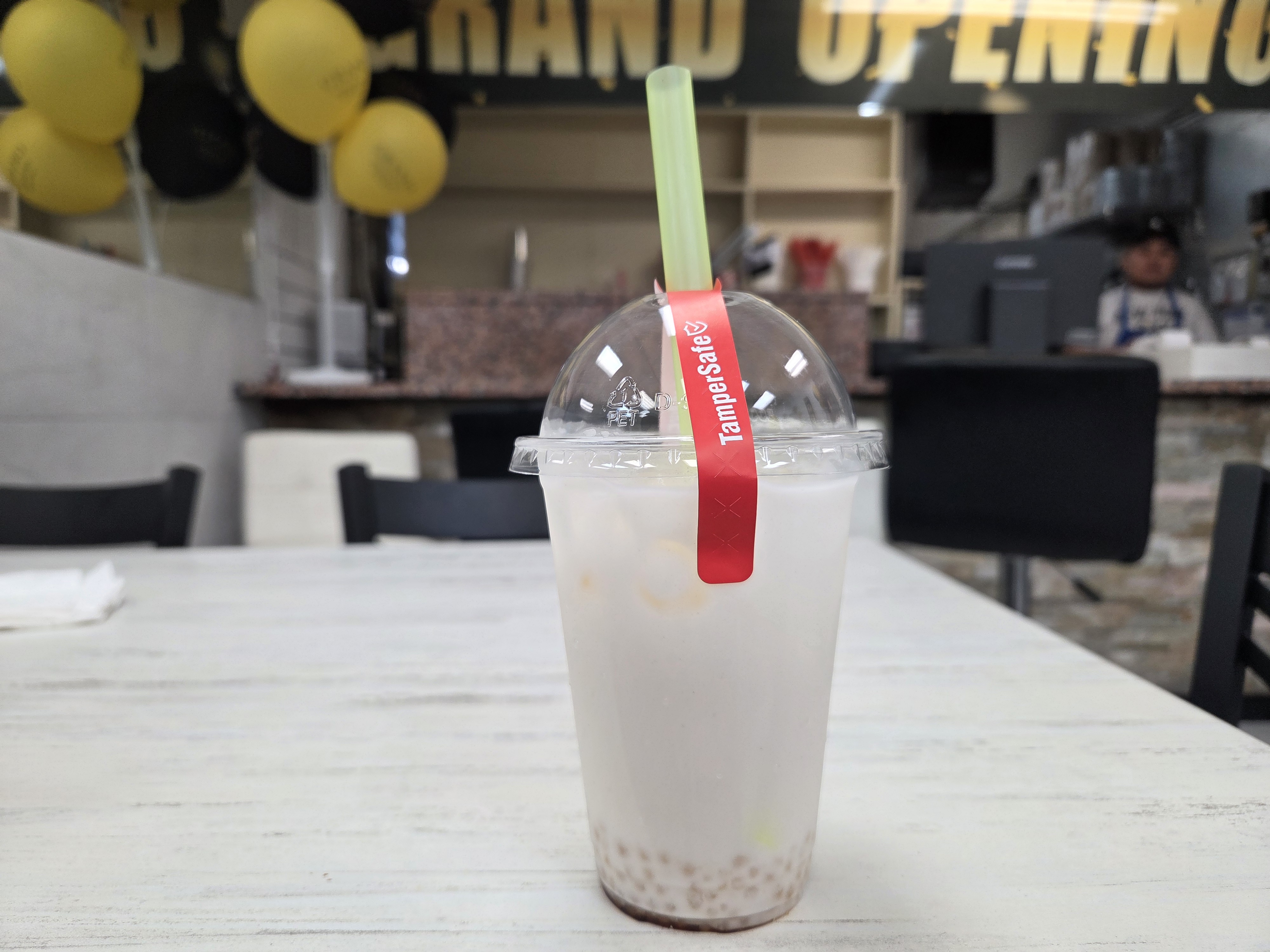 Coconut Bubble Tea at Sweet Catch and Tasty Bites