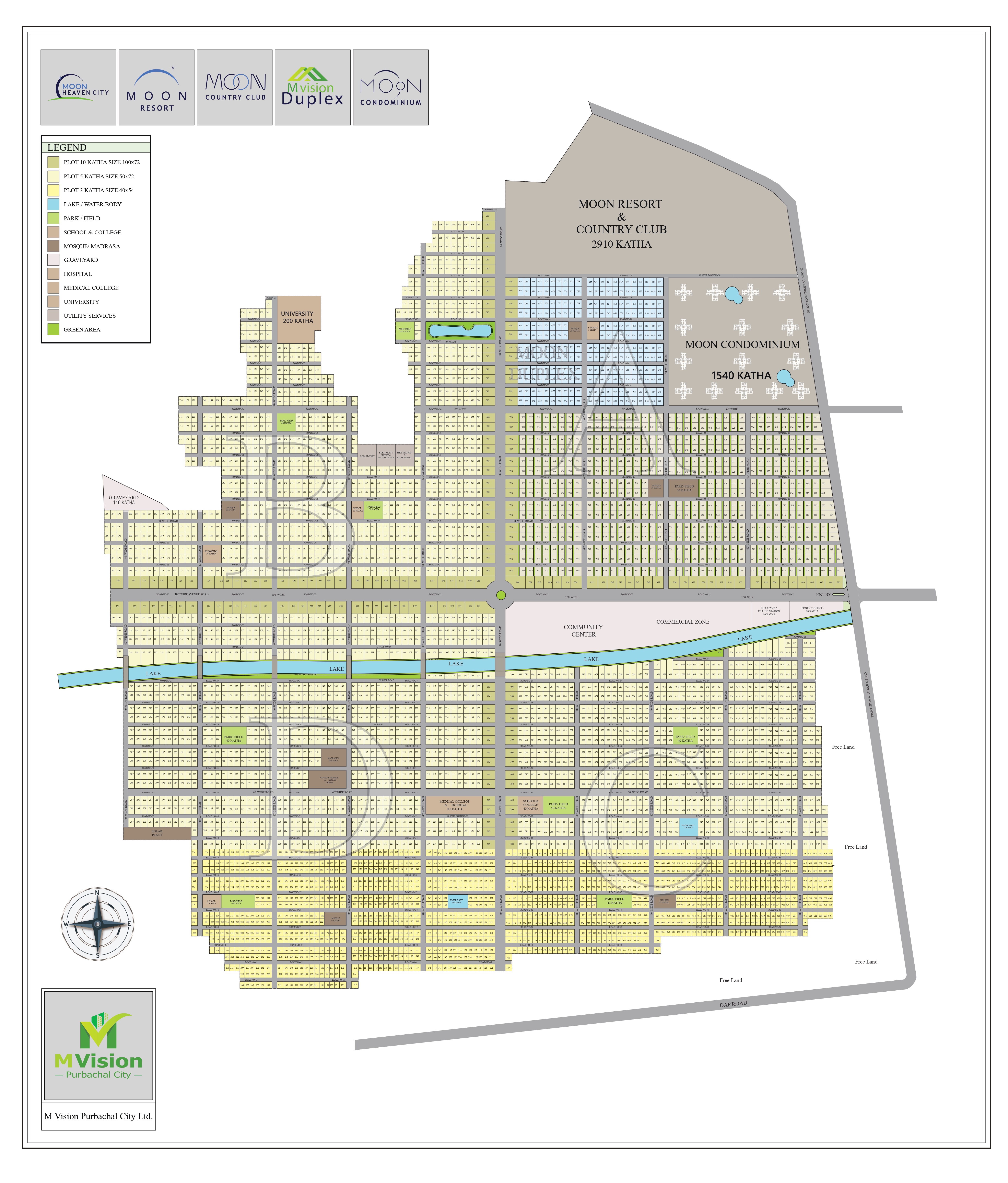Moon Heaven City Master Layout Plan