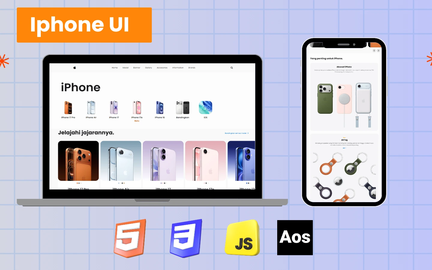 Preview Proyek Iphone UI - Portofolio Adya Handika Putra AP
